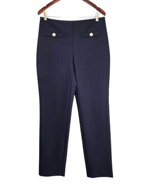 Rachel Zoe Navy Blue Rachel Zoe navy blue straight-leg trousers Women's 10 Blue